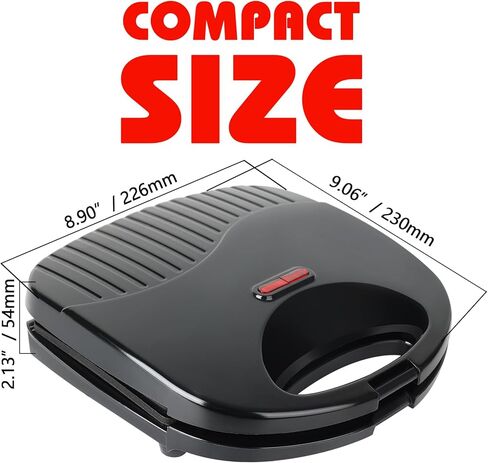 Waffle Iron, Belgian Waffle Maker, Easy to Clean, Non-Stick Surfaces, 8 Inch in Saudi Arabia