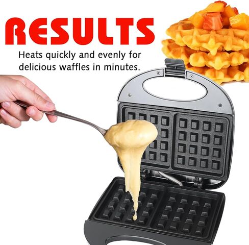 Waffle Iron, Belgian Waffle Maker, Easy to Clean, Non-Stick Surfaces, 8 Inch in Saudi Arabia