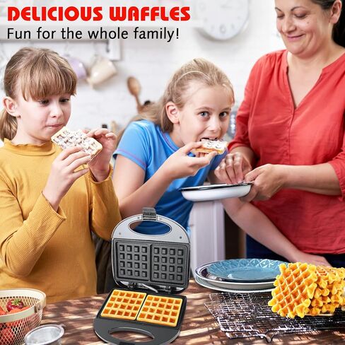 Waffle Iron, Belgian Waffle Maker, Easy to Clean, Non-Stick Surfaces, 8 Inch in Saudi Arabia