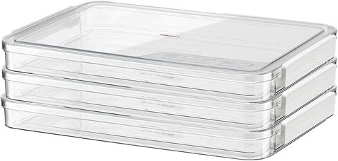 3 PCS Plastic A4 File Storage Cases Portable Transparent File Box Paper Organizer Photo Storage Boxes for 8.5x11 Letter, Photos, Scrapbook, Art, Craft, Office Supplies (14.3x9.3x1.5 Inch) in Saudi Arabia