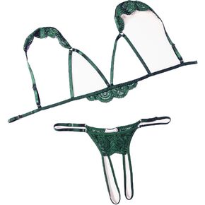 Avidlove Lingerie for Women Sexy Bra and Panty Sets Floral Lace Cutout Lingerie Set 2 Piece Outfits in Saudi Arabia