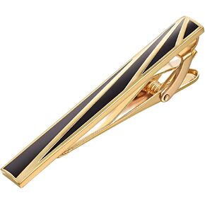 Yoursfs Mother of Pearl Tie Clips for Men Novelty Square Zircon Tie Clips Personalized Jewelry for Father Husband in Kuwait