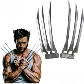 Wolf Claws, Anti-Break Wolve Claws with Plastic Handles for Adults, Wolf Claws for Halloween Cosplay Props, Set of 2, One Pair Silver in Saudi Arabia