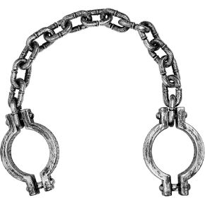 POTOTA Handcuffs Prop,Plastic Handcuffs and Leg Shackles with Chain Ankle Wrist Shackles Prisoner Costume,Halloween in Saudi Arabia