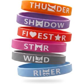 24PCS Warrior Rubber Bracelets Cats Merch Inspired Stretch Friendship Bracelets Cosplay Merchandise Gifts for Fans Birthday Party Supplies in Saudi Arabia