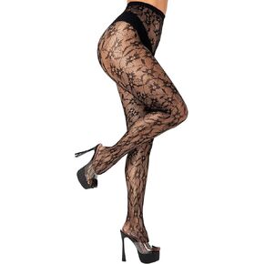 Women's Patterned Fishnet Stockings High Waist Mesh Tights Pantyhose for Daily Party in Saudi Arabia