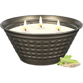 Citronella Candles Outdoor - Large 23oz Citronella Candles Outdoor with Lid,3 Wick Summer Candle Bulk for Patio Home Garden Yard Camping Party Outside Indoor Decorative,Long Burning Time in Saudi Arabia
