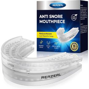 Anti Snore Mouthpiece – Adjustable Intraoral Device Designed to Help Reduce Snoring for Adults (18+) with Retainer Case (Transparent) in Saudi Arabia