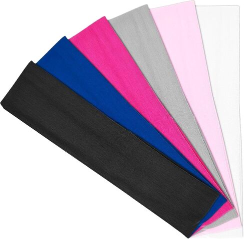 Sports Headbands for Women, Non Slip Elastic Hair Bands Soft Cotton Cloth for Makeup Sports Daily Workout, Yoga, Running in Kuwait
