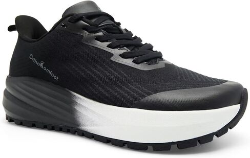 OrthoComfoot Men's Orthopedic Plantar Fasciitis Shoes: Wide Toe Box Arch Support Diabetic Sports Sneakers, Comfortable Fashion Casual Hammer Toes Shoes for Foot and Heel Pain Relief in Kuwait