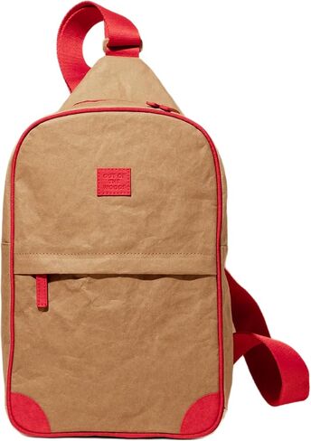 Out of the Woods Poppy Collection Zip Around Sling, Reusable & Eco-Friendly, Washable Paper, Zipper Closure, Front Pocket, Water Resistant Exterior in Saudi Arabia