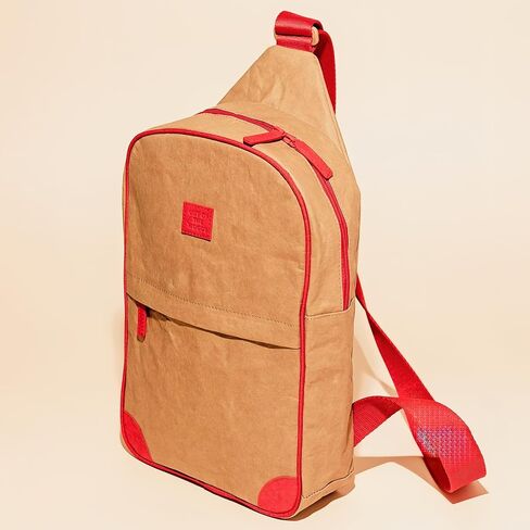 Out of the Woods Poppy Collection Zip Around Sling, Reusable & Eco-Friendly, Washable Paper, Zipper Closure, Front Pocket, Water Resistant Exterior in Saudi Arabia