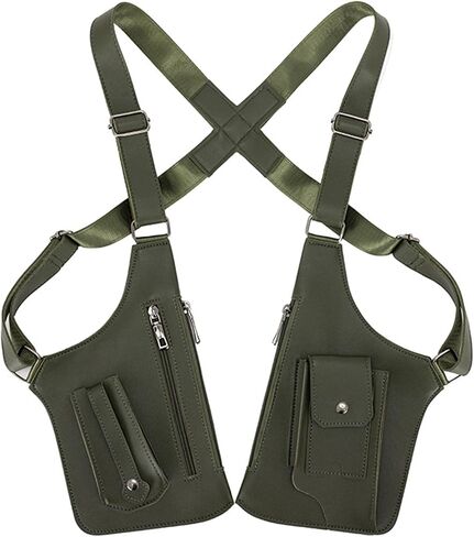 Underarm Shoulder Bag for Men Wome Leather Shoulder Bag,Adjustable Anti Pickpockets Travel Wallets Armor Hidden Underarm Strap Wallet in Saudi Arabia