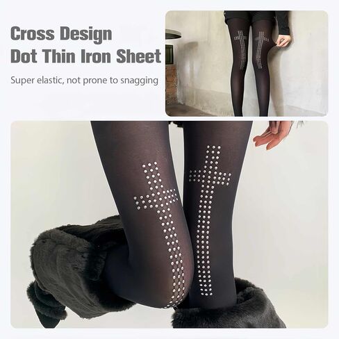 Goth Gothic Tights Y2k, Whimsical Emo Alt Tights, Black Sheer Funky Pattern Toghts with Designs, Womens Cute Stockings Pantyhose, Grunge Scene Alternative Punk Harajuku Clothes Accessories in Kuwait