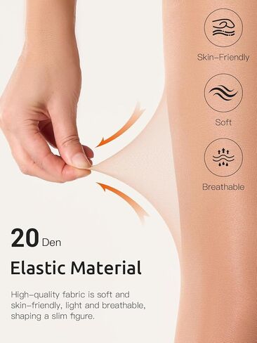 Yilanmy Control Top Pantyhose for Women 20D Sheer Shaping Tights Tummy Control Support Stockings in Kuwait