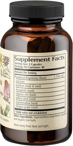 Wise Woman Herbals – Fiber Flow Capsules 120 Count – Supports Healthy Digestive Function, Gut Health, Bowel Health and Regularity in Saudi Arabia