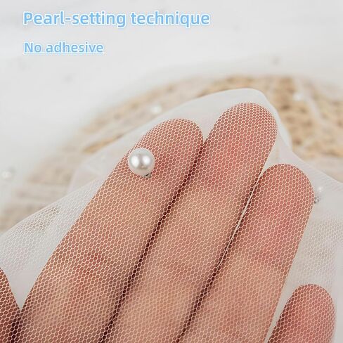 Bride to Be Veil Embroidery,Bachelorette Party Accessories, Short Pearl Veil，Engagement Gifts for Bride in Kuwait