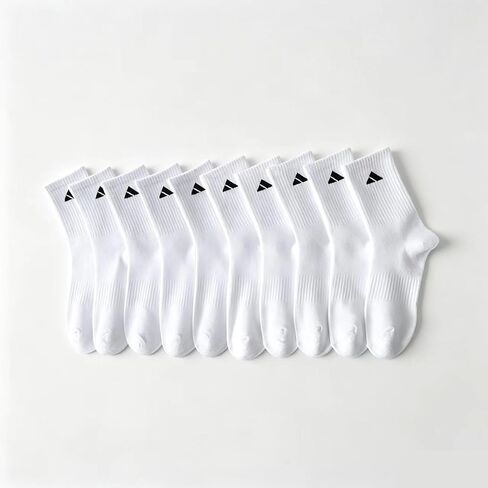10 Pairs Men's New Solid Color Sports Socks, Spring/Summer Breathable Fitness Socks, Running Socks and Daily Casual Wear in Kuwait