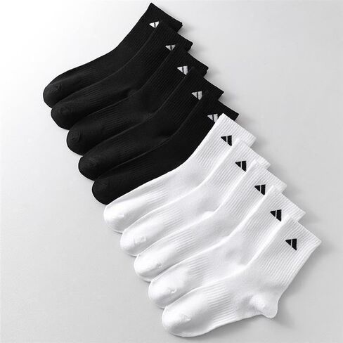 10 Pairs Men's New Solid Color Sports Socks, Spring/Summer Breathable Fitness Socks, Running Socks and Daily Casual Wear in Kuwait