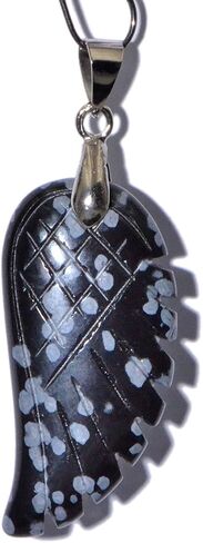 AD الخرز للجنسين 18x36mm NaturalGemstone منحوتة الملاك الجناح الريكي شقرا شفاء قلادة سحر الأخضر والأحمر والأصفر والأرجواني والأزرق يمكن أن تكون قلادة قلادة أو سحر سوار يناسب جميع تصميم المجوهرات الخاصة بك. in Saudi Arabia
