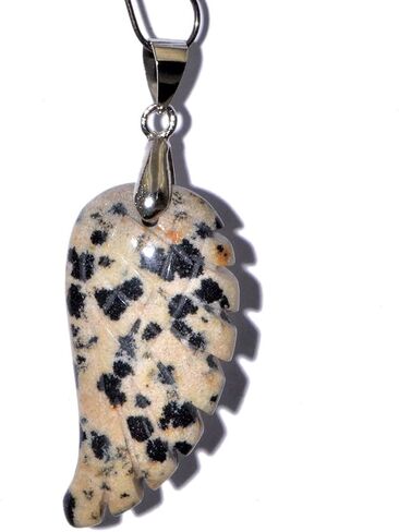 AD الخرز للجنسين 18x36mm NaturalGemstone منحوتة الملاك الجناح الريكي شقرا شفاء قلادة سحر الأخضر والأحمر والأصفر والأرجواني والأزرق يمكن أن تكون قلادة قلادة أو سحر سوار يناسب جميع تصميم المجوهرات الخاصة بك. in Saudi Arabia