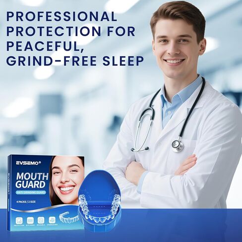 Anti Grinding Guard for Clenching Teeth at Night, Mouth Guard for Grinding Teeth at Night, Teeth Grinding Mouthguards for Sleeping, Comfortable Grinding Guard for Adults in Kuwait