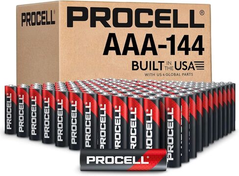 PROCELL Constant AAA Long-Lasting Alkaline Batteries (144 Pack), 10-Year Shelf Life, Bulk Value Pack for Consistent Moderate Drain Professional Devices in Kuwait