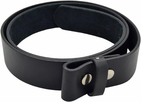 Stainless Steel "V" Initial Buckle & Genuine Black Leather Belt (40 in or 44 in) in Kuwait