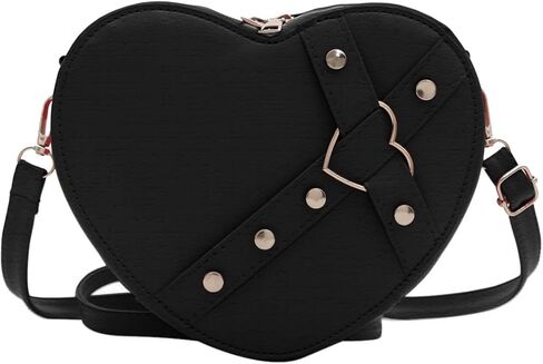 Heart Shape Satchel, PU Leather Small Crossbody Purse, Mini Shoulder Bag Gift for Mother Wife Mom in Kuwait