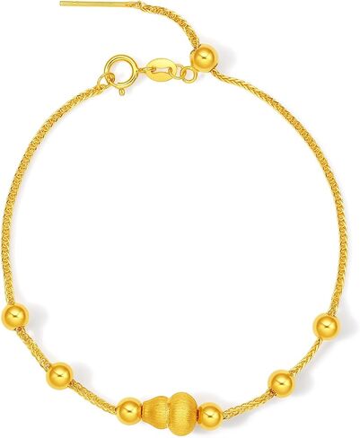 ZHOU LIU FU 24K سحر الذهب الحقيقي القرع الصغير (Wulu) حبة سحر محظوظ فنغ شوي مجوهرات لسوار قلادة DIY سحر قلادة للنساء الرجال الثروة تاليسمان in Kuwait