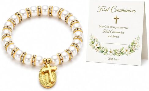 Rosary Bracelet for Women, Catholic Prayer Beads Bracelets with Cross Charm, Religious Jewelry Gift, Faith Bracelet for Daily Prayer in Kuwait