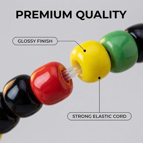 Ikacvb Juneteenth Decorations Bead Bracelet Bulk African American Juneteenth Party Favors Gifts For Women Men Supplies Freedom Day Charms in Kuwait