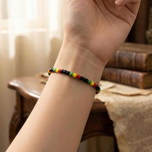 Ikacvb Juneteenth Decorations Bead Bracelet Bulk African American Juneteenth Party Favors Gifts For Women Men Supplies Freedom Day Charms in Kuwait