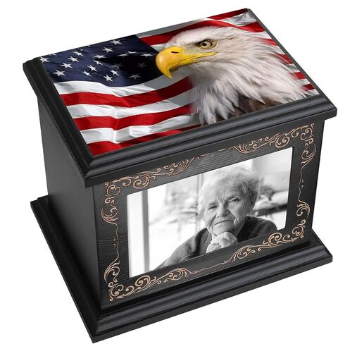 Cremation Urns for Human Ashes Adult Male or Female, Funeral Memorial Urns for Ashes with Photo Frame, Wooden Urns Box and Casket for Men Women, Burial Urn for Adults Up to 200 IBS in Saudi Arabia