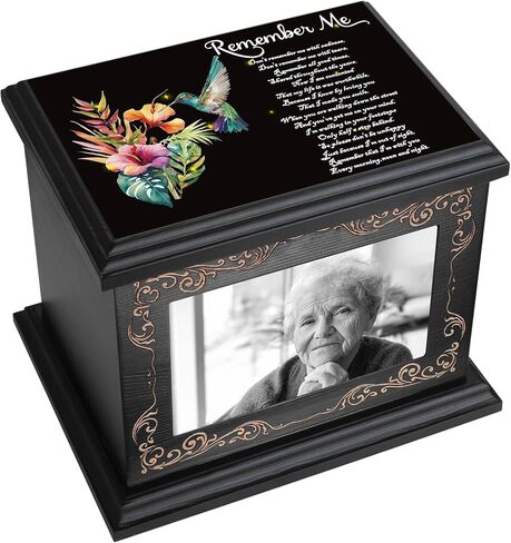 Cremation Urns for Human Ashes Adult Male or Female, Funeral Memorial Urns for Ashes with Photo Frame, Wooden Urns Box and Casket for Men Women, Burial Urn for Adults Up to 200 IBS in Saudi Arabia