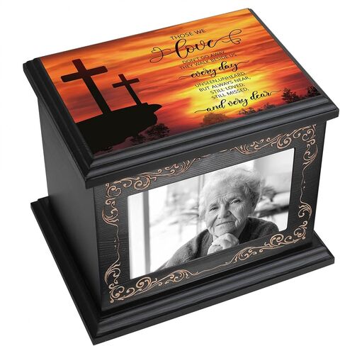 Cremation Urns for Human Ashes Adult Male or Female, Funeral Memorial Urns for Ashes with Photo Frame, Wooden Urns Box and Casket for Men Women, Burial Urn for Adults Up to 200 IBS in Saudi Arabia