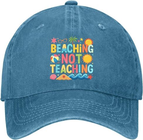 Beaching Not Teaching Summer Vacation Hats for Her Fashion Washed Distressed in Kuwait