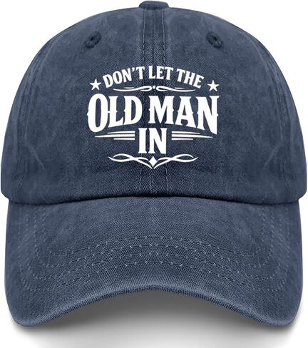 Don't LET THE Old MAN in Hats for Grandpa Trendy Washed Distressed Baseball in Kuwait