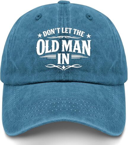 Don't LET THE Old MAN in Hats for Grandpa Trendy Washed Distressed Baseball in Kuwait