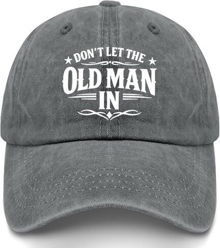 Don't LET THE Old MAN in Hats for Grandpa Trendy Washed Distressed Baseball in Kuwait
