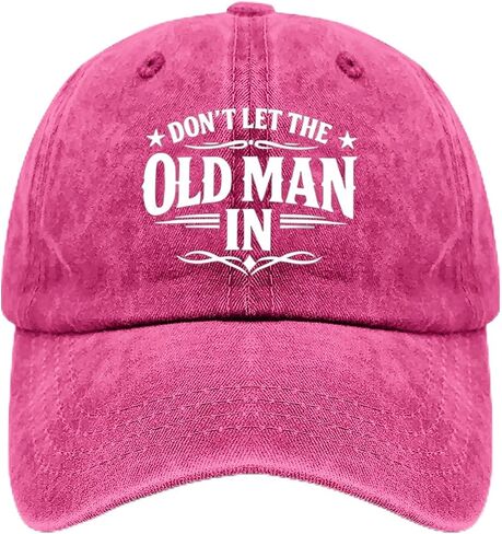 Don't LET THE Old MAN in Hats for Grandpa Trendy Washed Distressed Baseball in Kuwait