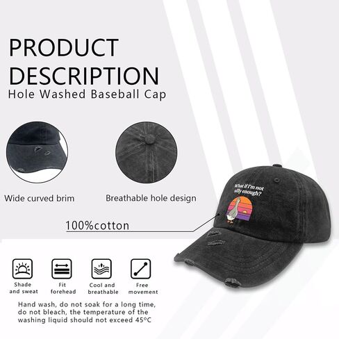 What if I'm not Silly Enough? Hat for Dad Cool Washed Distressed Baseball Caps in Kuwait