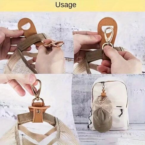 2pcs Hat Clip for Travel,Space-saving Hat Holder Accessories for Backpack/Sling Bag/Beach Bag, Hands-free Hiking, Beach, Cruise Travel Essentials for Women/Men in Kuwait