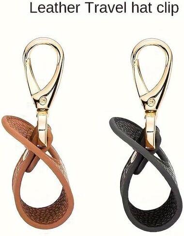 2pcs Hat Clip for Travel,Space-saving Hat Holder Accessories for Backpack/Sling Bag/Beach Bag, Hands-free Hiking, Beach, Cruise Travel Essentials for Women/Men in Kuwait