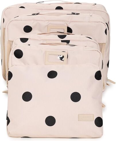 CalPak Women's 5 Piece Packing Cubes Polka Dot Set, Polka Dot, One Size in Kuwait