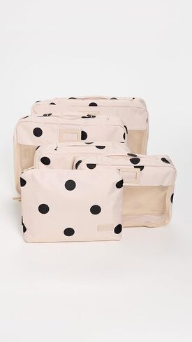CalPak Women's 5 Piece Packing Cubes Polka Dot Set, Polka Dot, One Size in Kuwait