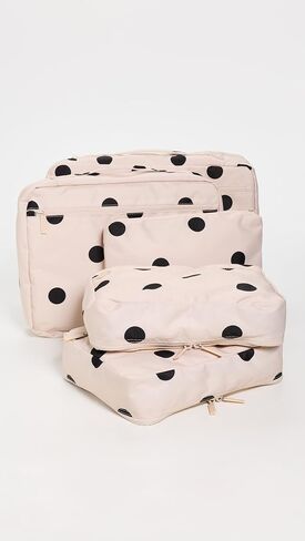 CalPak Women's 5 Piece Packing Cubes Polka Dot Set, Polka Dot, One Size in Kuwait