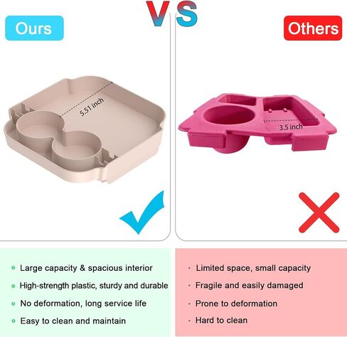 Topper Tray for Bogg Bag X Large & Simple Modern Large XL Getaway Bag, Dual Cup Holder Beach Tote Organizer, Waterproof Table Top Accessory for Drinks, Snacks & Essentials in Saudi Arabia