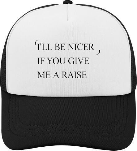 I'll Be Nicer If You Give Me A Raise Hats for Womens Funny Washed Distressed in Kuwait