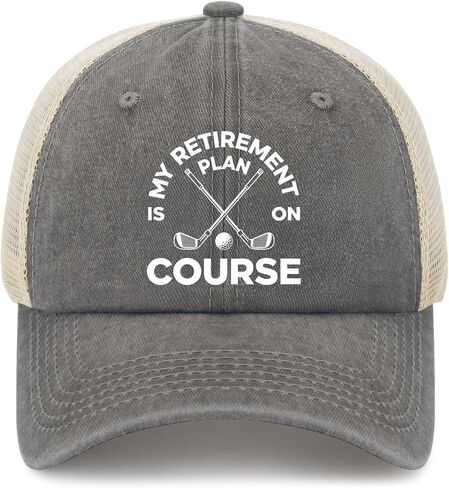 My Retirements Plan is On Course. Hats for Womens Fashion Washed Distressed in Kuwait